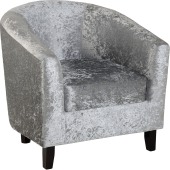 Hammond Tub Chair Silver Fabric